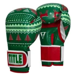 TITLE Boxing Limited Edition Deck The Halls Bag Gloves -TITLE Boxing Shop XMASBG GN 2