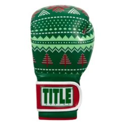 TITLE Boxing Limited Edition Deck The Halls Bag Gloves -TITLE Boxing Shop XMASBG GN 3