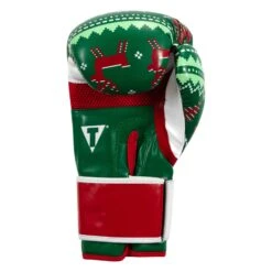 TITLE Boxing Limited Edition Deck The Halls Bag Gloves -TITLE Boxing Shop XMASBG GN 4