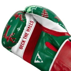 TITLE Boxing Limited Edition Deck The Halls Bag Gloves -TITLE Boxing Shop XMASBG GN 5