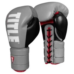 TITLE Boxing Leather Enforcer Pro Sparring Gloves -TITLE Boxing Shop XRVCSG SV BK 1