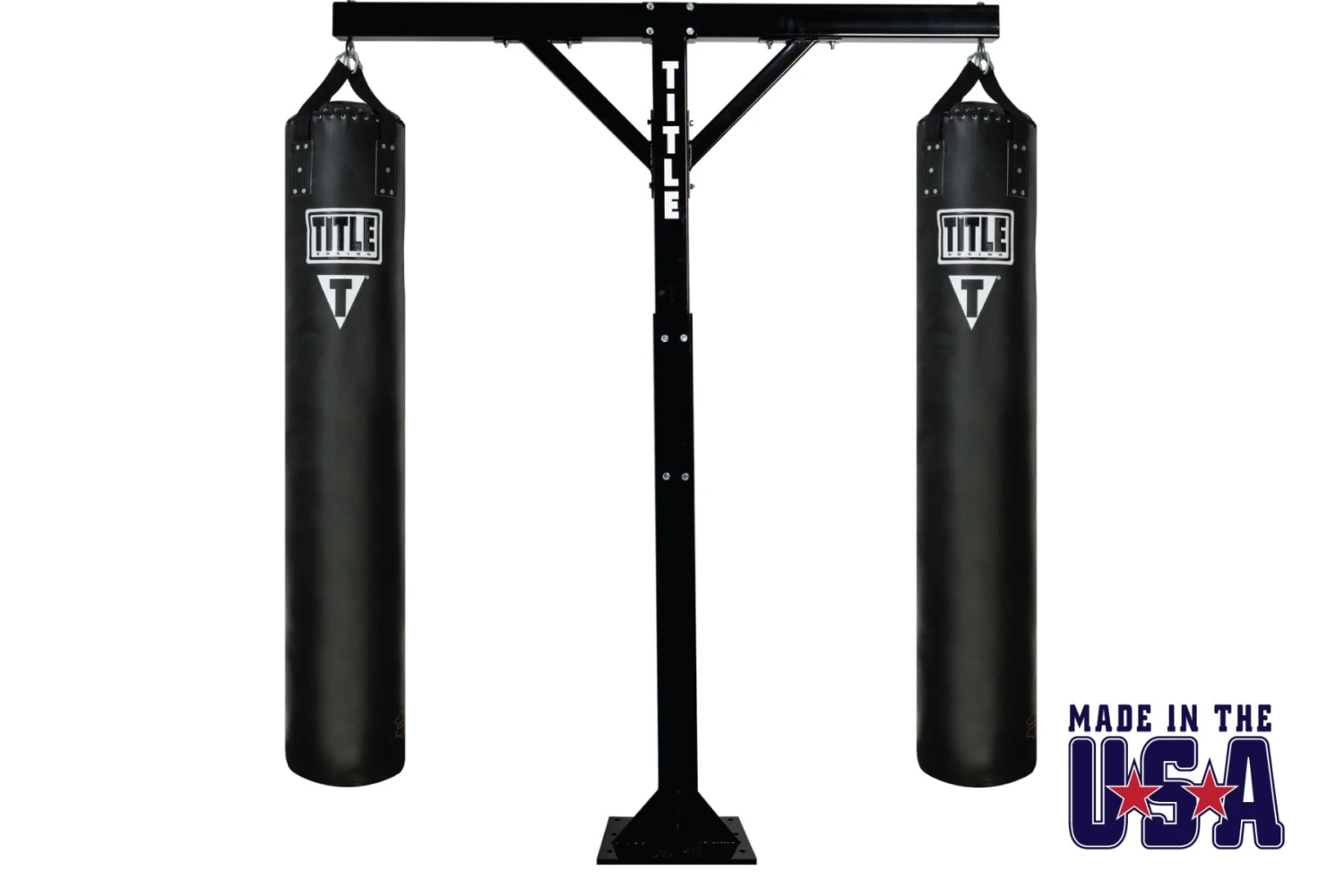 TITLE Boxing Adjustable Heavy Duty Double Bags Stand 3 TITLE Boxing Adjustable Heavy Duty Double Bags Stand - Image 3