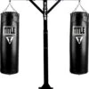 TITLE Boxing Adjustable Heavy Duty Double Bags Stand