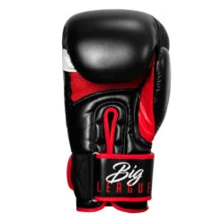 TITLE Boxing Leather Big League Bag Gloves -TITLE Boxing Shop blbg2 bk rd 04