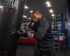 TITLE Boxing Leather Big League Bag Gloves -TITLE Boxing Shop blbg2 bk rd wh 3 2