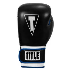 TITLE Boxing Leather Big League Training Gloves -TITLE Boxing Shop bltg2 bk bl 03