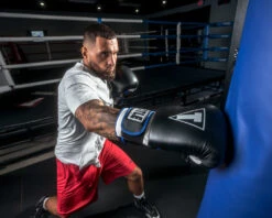 TITLE Boxing Leather Big League Training Gloves -TITLE Boxing Shop bltg2 bk bl wh 4 1