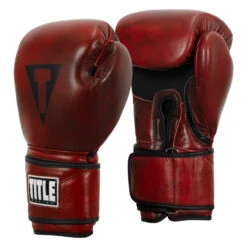 TITLE Boxing Blood Red Leather Bag Gloves 9 TITLE Boxing Blood Red Leather Bag Gloves -TITLE Boxing Shop brbg rd 002 1 4