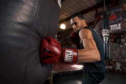 TITLE Boxing Blood Red Leather Sparring Gloves -TITLE Boxing Shop brsg 2