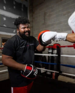 TITLE Boxing Leather Combination Focus Mitts 2.0 -TITLE Boxing Shop cbfpm2 bk rd 2 1