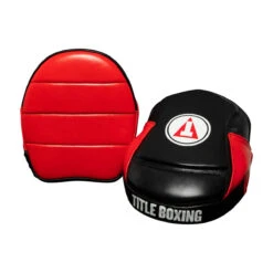 TITLE Boxing Fighting Fresh Leather Punch Mitts -TITLE Boxing Shop ffpm bk rd 4