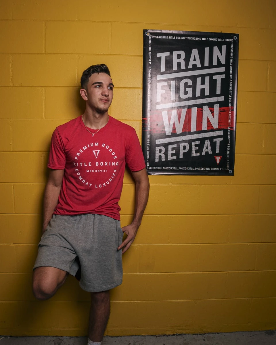 TITLE Boxing Train Fight Win Repeat Banner 2 TITLE Boxing Train Fight Win Repeat Banner - Image 2