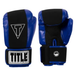 TITLE Boxing Gel Washable Fitness Boxing Gloves 3.0 -TITLE Boxing Shop gfwg3 bk bl 01 2