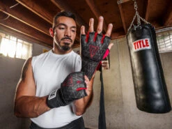 TITLE Boxing Defender Sublimated Glove Wraps -TITLE Boxing Shop ksgw bk rd 1 1