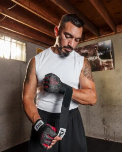 TITLE Boxing Defender Sublimated Glove Wraps -TITLE Boxing Shop ksgw bk rd 2 1