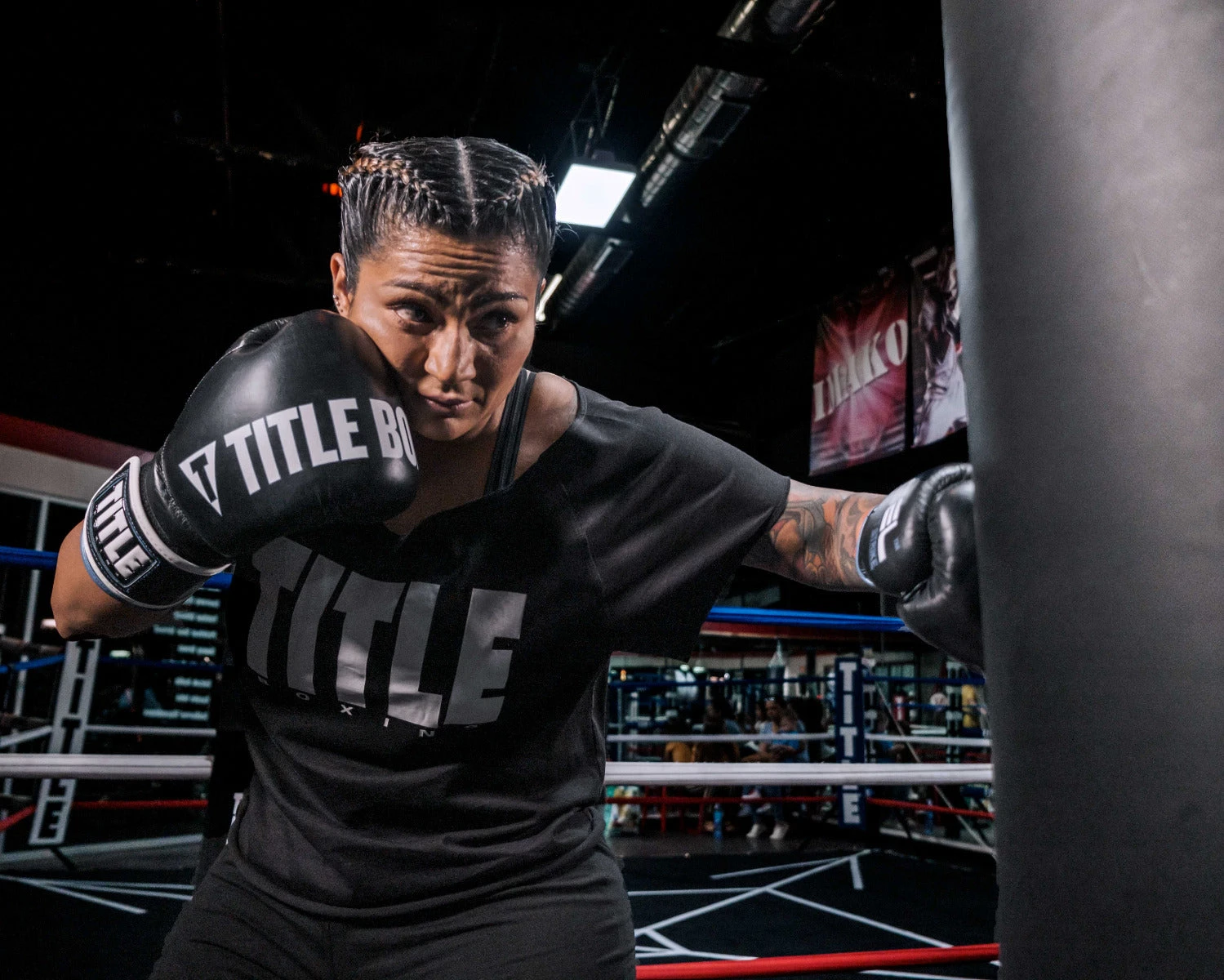 TITLE Boxing Raglan Crop Top 2 TITLE Boxing Raglan Crop Top - Image 2