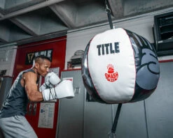 TITLE Boxing Mammoth Smash Double End Bag -TITLE Boxing Shop msbdeb bk wh rd 1