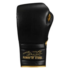 TITLE Boxing Roberto Duran Leather Sparring Gloves 11 TITLE Boxing Roberto Duran Leather Sparring Gloves -TITLE Boxing Shop rdsg bk gd 03