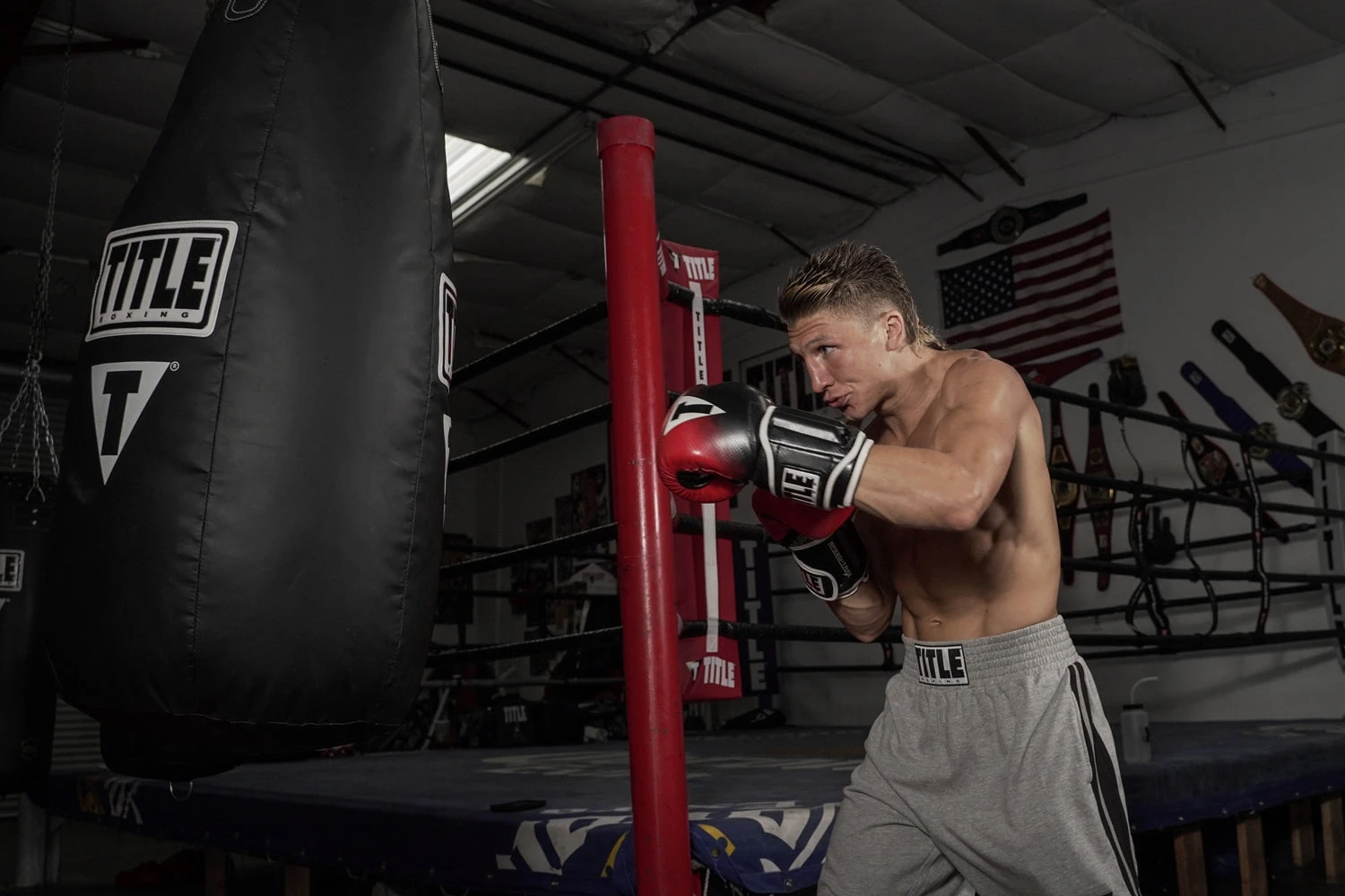 TITLE Boxing Speed-Trax Weighted Bag Gloves 2 TITLE Boxing Speed-Trax Weighted Bag Gloves - Image 2