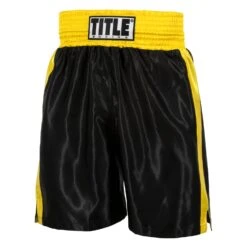 TITLE Boxing Edge Boxing Trunks 2.0 -TITLE Boxing Shop tbtc2 bk gd 1 1