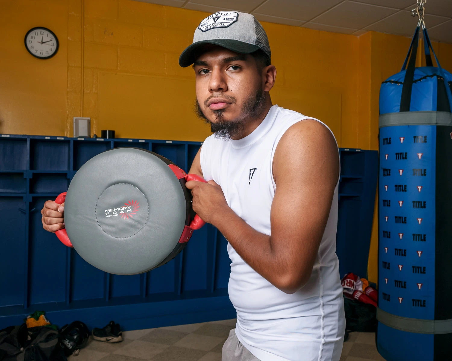 TITLE Boxing Heathered Adjustable Mesh Cap 2 TITLE Boxing Heathered Adjustable Mesh Cap - Image 2