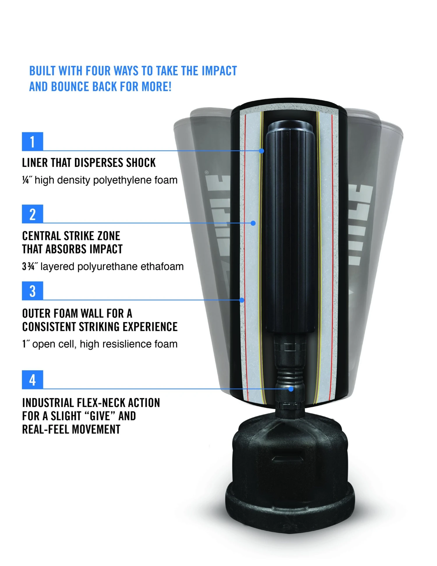 TITLE Boxing Hydro-Flex H2O Freestanding Heavy Bag 4 TITLE Boxing Hydro-Flex H2O Freestanding Heavy Bag - Image 4