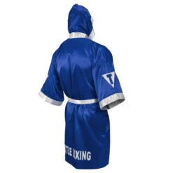 TITLE Boxing Pro Full Length Boxing Robe -TITLE Boxing Shop tsrfl2 bl wh 02