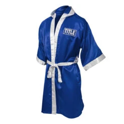 TITLE Boxing Pro Full Length Boxing Robe -TITLE Boxing Shop tsrfl2 bl wh 03
