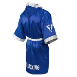 TITLE Boxing Pro Full Length Boxing Robe -TITLE Boxing Shop tsrfl2 bl wh 04