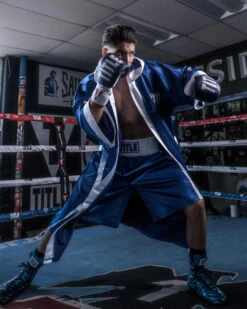 TITLE Boxing Pro Full Length Boxing Robe -TITLE Boxing Shop tsrfl2 blwh
